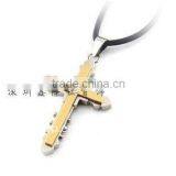 New Hot Wholesale Gold Cross Jesus Pendant Jewelry 2012 thumbnail-1