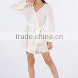 Fashion 100% Silk Pajamas thumbnail-5