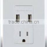 IN WALL USB Charger 4.0A 5VDC With 15A Tamper Resistant OUTLETW/ WALLPLATE