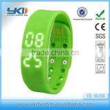 Customized logo silicon wristband usb watch