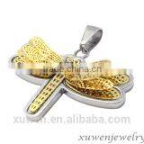 Dragonfly Stainless Steel Custom Design Metal Pendant