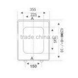 Luxury Square Stainless Steel Hinge Toilet Seat-1053 thumbnail-2