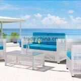 2015 New Modern Luxury White Synthetic Wicker Rattan Outdoor Garden Sofa Set Furniture (1.2mm Aluminum Frame With Powder Coated) thumbnail-1