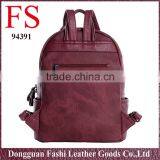 Vintage Leather Backpack Women Fashionable Casual Style PU Backpack Korean Style thumbnail-4