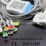 Fukuda ME EKG Cable and Leadwires, Compatible With KP-500, KP-500D, IEC Snap