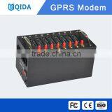 hotsale STK /TCP/IP BULK SMS MMS 8 port gsm gprs modem support send sms message