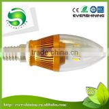 New Products for 2014 LED clear bulb light 3w candle