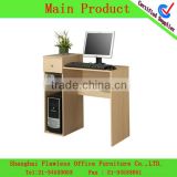 simple wooden computer table with drawer made in Shanghai