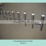 8 Tube Adjustable Stainless Rod Holders thumbnail-1