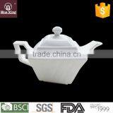 H7057 Chaozhou Factory Wholesale White Porcelain Ceramic Teapot Bulk thumbnail-1