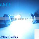 12V Led Light T10 Canbus Online Shop China 4014 Auto Lighting 24Smd Car Led Lighting