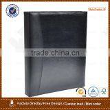 Office Product Black PU A4 Leather Ring Binder Folder