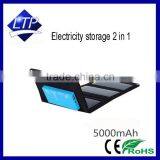 Factory Direct Selling Flexible 8W Solar Charger Electricity and Storage 2 in 1 Folde for Mobile Phone Tablet Power Bank thumbnail-1