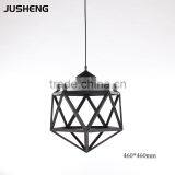 E27 Indoor Restaurant Hanging Pendant Light Black thumbnail-1