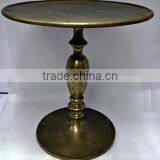 Aluminium Metal Coffee, Outdoor, Dinning Table Folding Brass Antique Finish thumbnail-1