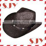 Wholesale Mexican Cheap Mens Cowboy Handmade Straw Hat thumbnail-3