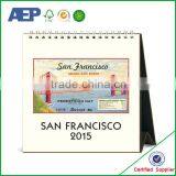 Spiral Bound High Quality Folded Table Spiral Bound Desk Calendar Printing thumbnail-4