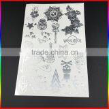 Custom Flash Silver Tattoos Temporary Tatoos/Silver Metallic Temporary Tattoo thumbnail-2