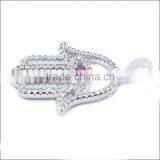 925 Silver Hamsa Design With Zircon Ruby China Factory Wholesale thumbnail-2