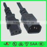 Junlong VDE Standard 3 Pin Power Plug, IEC C14 Male Plug to IEC C13 Female Plug thumbnail-1