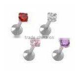 Lip Piercing Stud Internally Threaded Labret Ring Body Piercing Jewelry