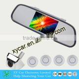 4.3" Car Visible Mirror Monitor Parking Sensor With Mini Waterproof Camera and 4pcs Sensor Detecter Make Easy Parki XY-2045 thumbnail-5