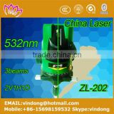 2016 new model 532nm green 3d laser level construction 3 lines indoor and outdoor high accuration rotating laser level