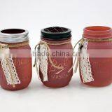 Mesh Cover Glass Flower Arranging Vase thumbnail-2