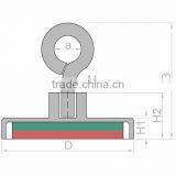 Pot Neodymium Magnet With Eyebolt Strong Cup Magnet thumbnail-2