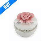 Custom White Porcelain Jewelry Box Necklace Keepsake Box thumbnail-1