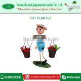 2016 Adorable Boy With Two Pot Garden Planters From Authentic Manufacturer thumbnail-2
