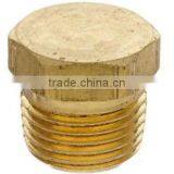 1/2" NPT Male Cored Hex Head Plug thumbnail-1