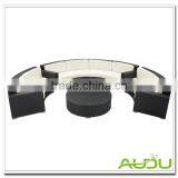 Audu Commercial Resin Oval Wicker Outdoor Lounge Furniture thumbnail-6