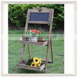 Newest Vintage Green Wood Flower Stand thumbnail-6