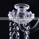 Best Selling Trendy Style Tall Glass Table Crystal Candelabra Manufacturer Sale thumbnail-2