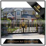 Villa Garden Decorative Powder Coated Modern Metal Cast Aluminum Garden Gate thumbnail-4