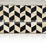 High Quality Best Selling Natural Water Buffalo Bone Medium Square Box, Black Color From Vietnam thumbnail-1