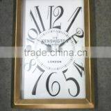Stainless Steel Metal Rectangle Shape Fashion Wall Clock thumbnail-3