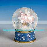 Cute Dog Animal Glass Snow Globe With Polyresin Base Gift Snow Globe Diameter 45mm thumbnail-5