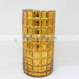 Christmas Decoration Gold Color Glass Hurricanes thumbnail-2