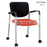 Stacking arm chair with wheels Z6325W