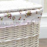 Cheap Linshu Hand Woven White Color Laundry Basket thumbnail-3