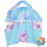 wholesale cotton blue flower mom adjustbable brestfeeding cover