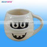 White Ceramic Coffee Mug for Halloween thumbnail-1