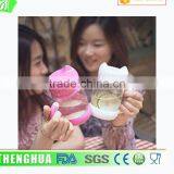 420ml High Quality Glass Water Bottle Flower Bottle for Home thumbnail-1