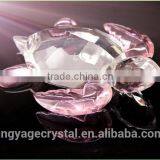 Pink Crystal Turtle Model Gift/crystal Wedding Anniversary Gift/laser Engraved Crystal Gift thumbnail-5