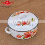 Enamel Polished Bulged Cooking Pot Enamel Casserole Set Stew Pot Enamel Ceramic Soup Pot thumbnail-5