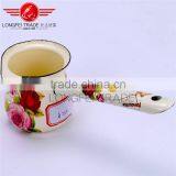 Eco-friendly OEM European Enamel Coffee Pot /coffee Cartoon With Long Handle thumbnail-4