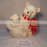 Ceramic Bear With Plush Finish SN11101 thumbnail-1