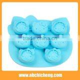 8-tray High Quality Cheaper Price Colorful Design Silicone Ice Cube Mould,Hello Kitty , Ice Cube Tray. thumbnail-4